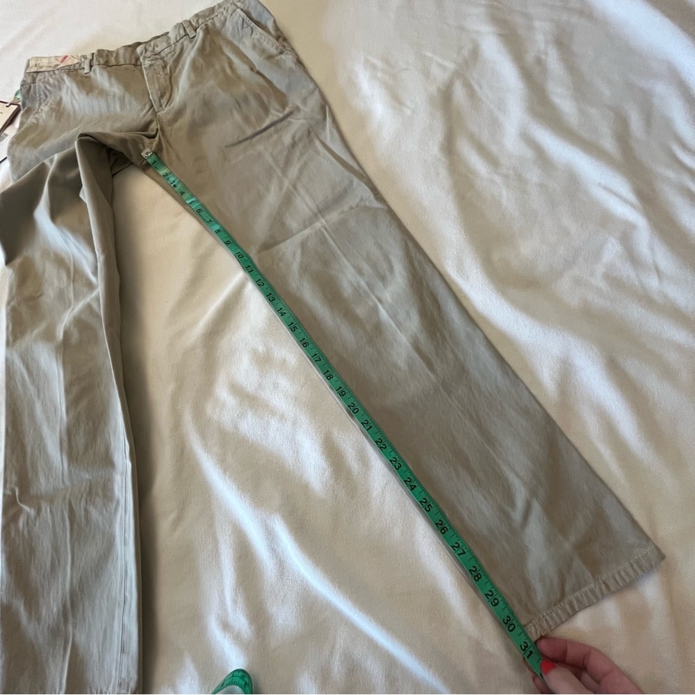 Incotex RED Women's Sz 29x31 100% Cotton BEIGE Straight Leg Chino Khaki Pants - Picture 16 of 16
